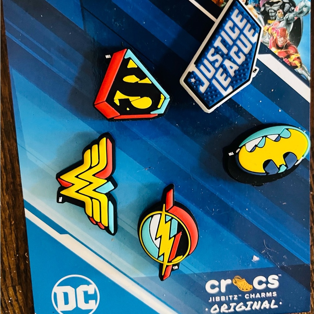 NEW DC Comics Crocs Jibbitz Charms Set